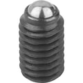 Kipp Ball-End Thrust Screw Without Head, Form:A Steel Ball, M24 K0383.12435